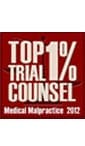 Top 1% Trial Counsel Medical Malpractice 2012